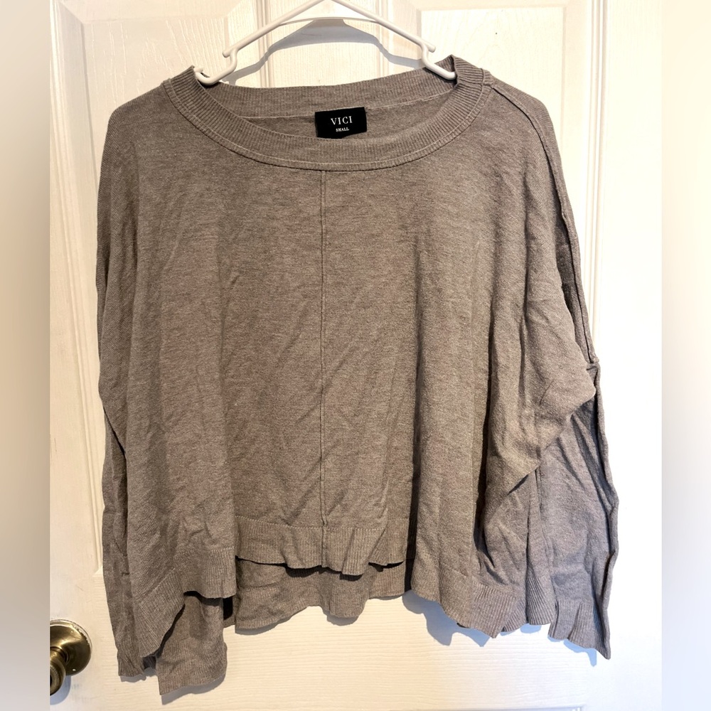 Gray sweater shirt